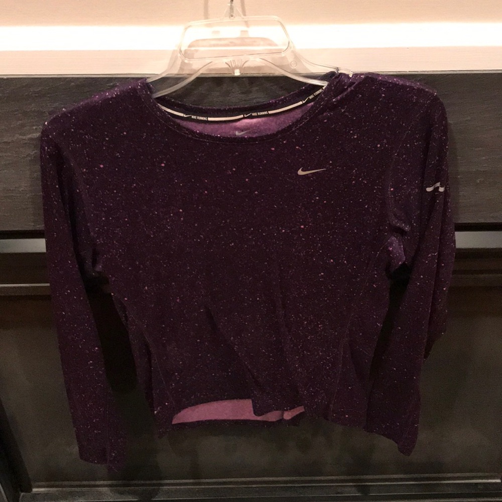 Long sleeve Nike running shirt.